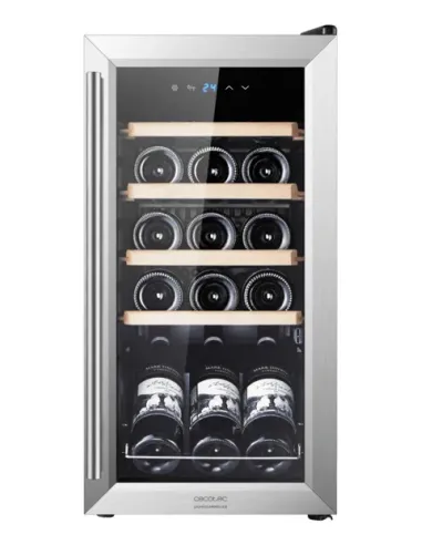 Cecotec 00121 cantina vino Cantinetta vino con compressore Libera installazione Acciaio inox 15 bottiglia bottiglie