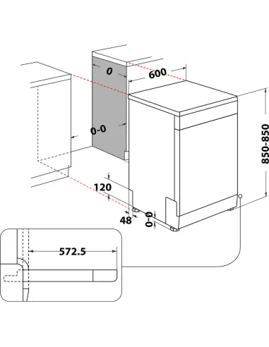 Whirlpool Lavastoviglie FS 60cm classe A, 14 coperti, terzo cesto flessibile, 6° senso, PowerCleanPro