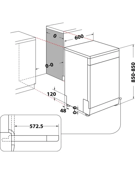 Whirlpool Lavastoviglie FS 60cm classe A, 14 coperti, terzo cesto flessibile, 6° senso, PowerCleanPro