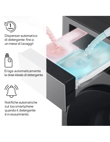 Samsung WF90F09C4SU3 lavatrice Caricamento frontale 9 kg 1400 Giri min Argento