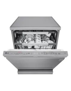 LG QuadWash DF587HVS Lavastoviglie libera installazione Serie 5, Classe A-10%, 14 coperti, Vapore, Wi-Fi, Grigia