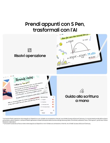 Samsung Galaxy Tab S10 FE+, Android Tablet, Display 13.1" LCD, Wifi, RAM 12GB, 256GB, 10.090 mAh, S Pen, Android 15, IP68, Gray