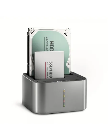 AXAGON ADSA-DC USB3.2 Gen1 - 2x SATA 6G CLONE DUAL HDD Dock Station ASMedia