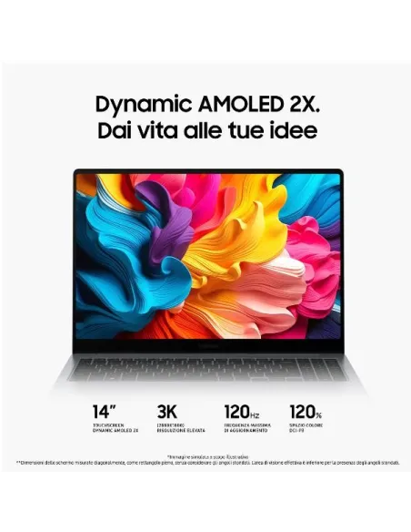 Samsung Galaxy Book4 Pro è un Notebook con processore Intel Core Ultra 7 155H, 16GB di RAM DDR5 e SSD da 512GB.