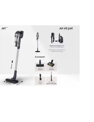 Samsung Aspirapolvere senza filo Jet™ 65 pet 150W VS15A60AGR5