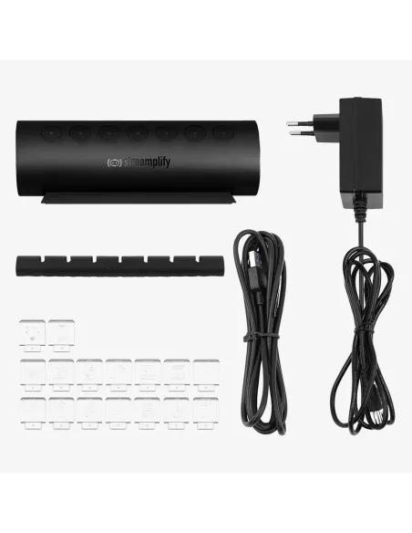 Streamplify HUB CTRL 7 USB 3.2 Gen 1 (3.1 Gen 1) Type-A Nero