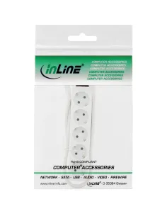 InLine Multipresa 5x Shucko, con interruttore, bianco, cavo 1,5m, 2