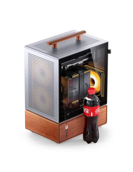 Jonsbo T7 Midi Tower Legno, Argento