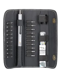 StarTech.com Set di cacciavite elettrico di precisione a 20 punte - Kit di cacciaviti a batteria portatile mini per riparazioni