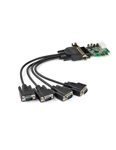 StarTech.com Scheda adattatore seriale PCI Express RS232 a 4 porte - Scheda controller host seriale PCIe RS232 - PCIe a seriale