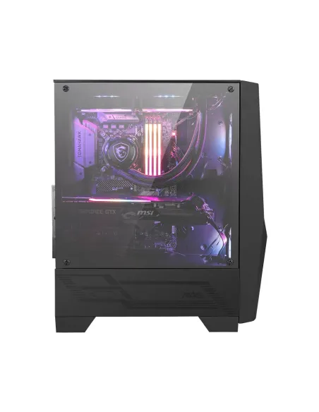 MSI MAG FORGE 100R computer case Midi Tower Nero, Trasparente