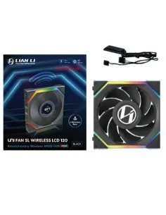 Lian Li UNI FAN SL Wireless LCD 120 Reverse Blade Case per computer Ventilatore 12 cm Nero 1 pz