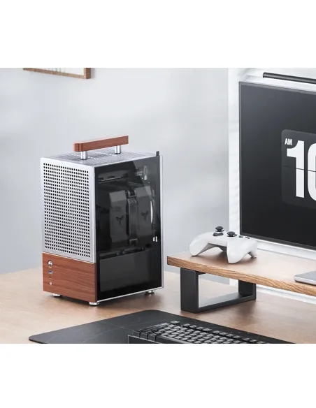 Jonsbo T6 Midi Tower Legno, Argento