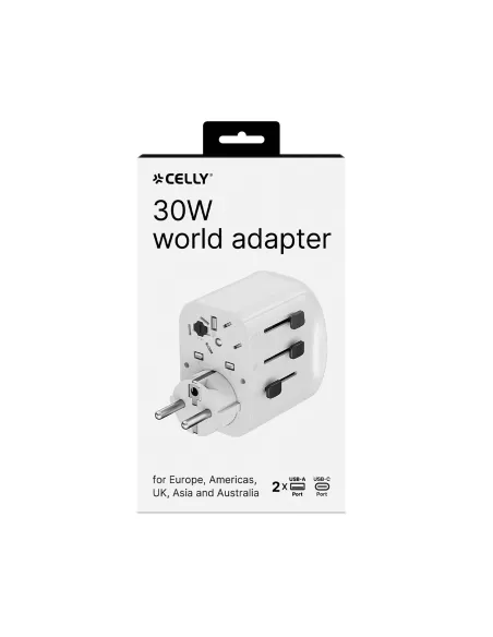 MULTIPLUG WALL CHARGER 30W WHITE
