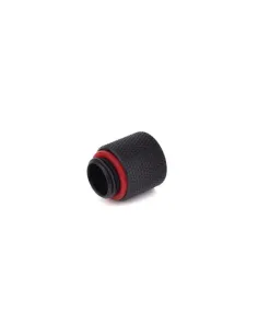 Bitspower Adapter G1/4 Zoll AG auf G1/4 Zoll IG - 15mm, carbon schwarz