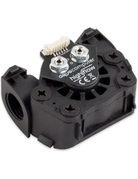 Aqua Computer Durchflusssensor high flow LT, 2x G1/4 - schwarz