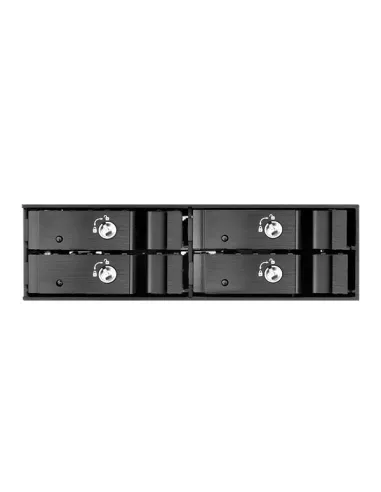 Silverstone FS204 array di dischi 0 TB Nero