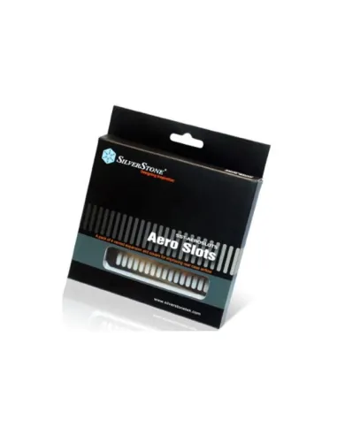 SilverStone SST-Aeroslots-BP PCI Slotblenden, 4 Stück - schwarz