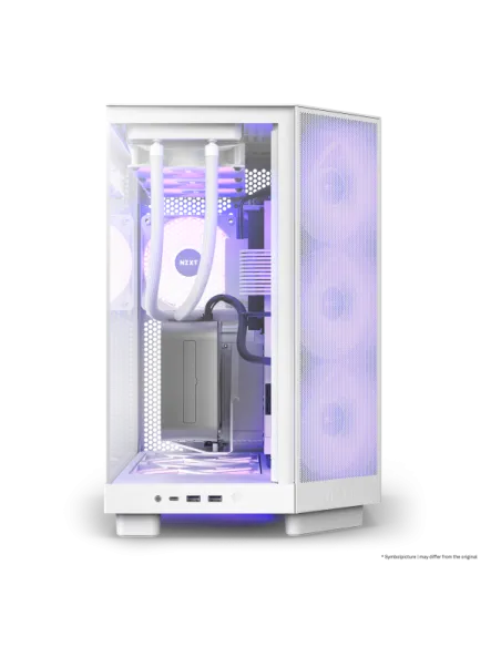 NZXT H6 Flow RGB Midi-Tower - Weiß