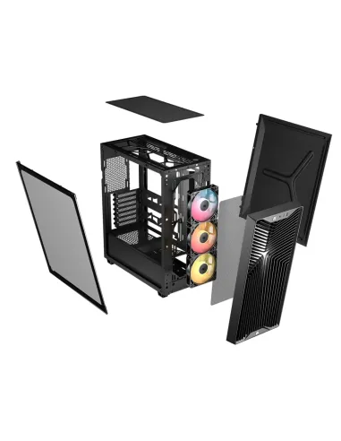 Corsair 3200D RS ARGB Mid-Tower PC Case - Smoke Midi Tower Nero