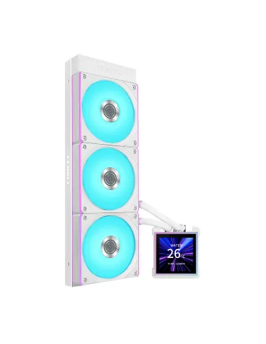 Lian Li HydroShift II LCD-S 360 CL Processore Kit di raffreddamento a liquido 12 cm Bianco 1 pz