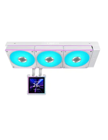 Lian Li HydroShift II LCD-S 360 CL Processore Kit di raffreddamento a liquido 12 cm Bianco 1 pz