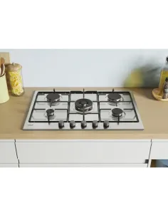 Candy Idea CHW74WX Acciaio inox Da incasso 75 cm Gas 5 Fornello(i) 2