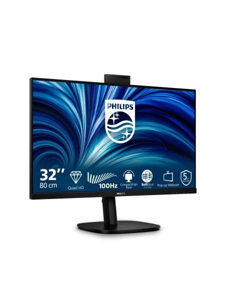 Philips Serie 3000 32B2U3601H 00 Monitor PC 80 cm (31.5") 2560 x 1440 Pixel Quad HD LCD Nero