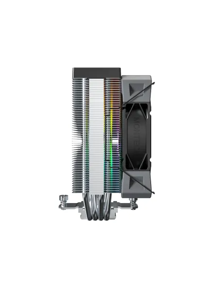Montech NX400 ARGB Processore Raffreddatore d'aria 12 cm Nero 2 pz