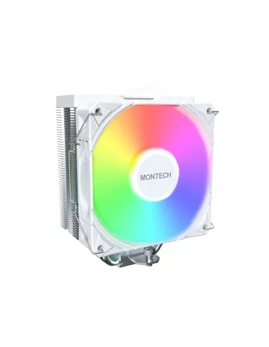 Montech NX400 ARGB Processore Raffreddatore d'aria 12 cm Bianco 2 pz