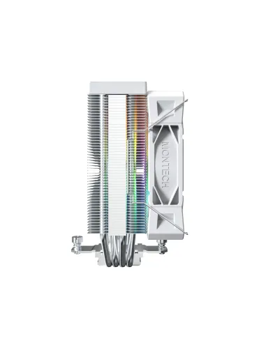 Montech NX400 ARGB Processore Raffreddatore d'aria 12 cm Bianco 2 pz