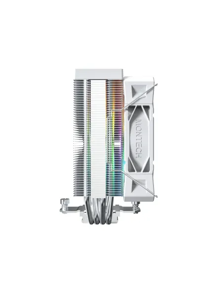 Montech NX400 ARGB Processore Raffreddatore d'aria 12 cm Bianco 2 pz