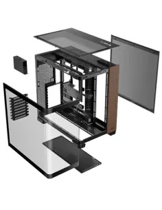 Antec C8 Curve Wood Full Tower Nero, Trasparente, Legno 2