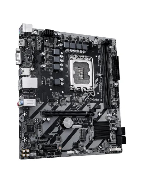 GIGABYTE H810M H Scheda madre - CPU Intel Core Ultra (Serie 2), VRM a 4+1+2 fasi, fino a 6400 MHz DDR5, 1xPCIe 4.0 M.2, LAN