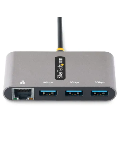 StarTech.com Hub USB-C con Ethernet a 3 porte - Adattatore USB Type-C con 3x USB-A e 1X Ethernet Gigabit - Splitter USB C