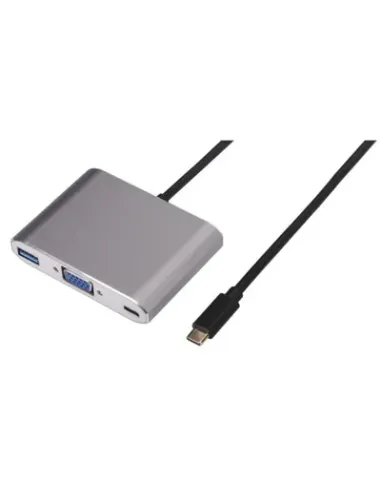 Nilox USB Type-C - VGA USB Type-C USB 3.0 M F adattatore grafico USB Argento