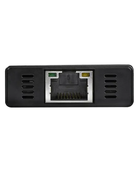 StarTech.com Hub USB 3.0 (5Gbps) a 3 porte portatile con NIC Gigabit Ethernet - In alluminio con cavo integrato