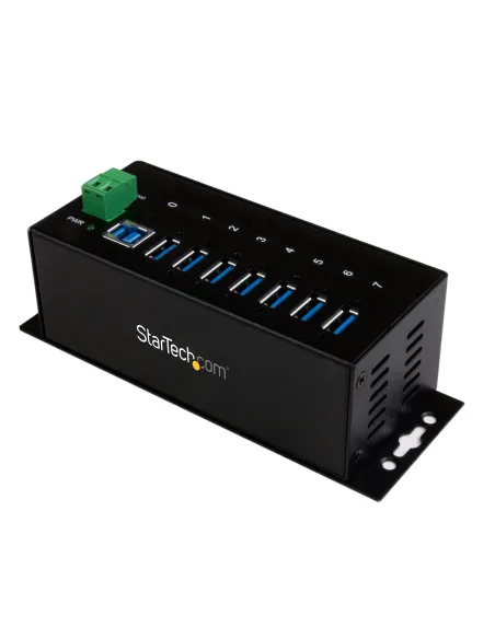 StarTech.com HUB Industriale USB 3.0 a 7 porte - Perno e concentratore USB 3.0 con Protezione ESD