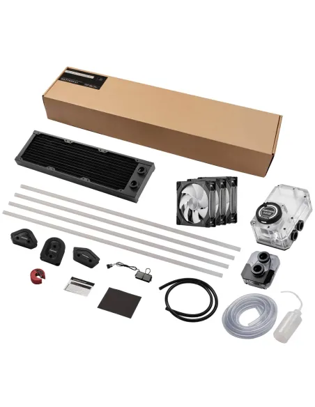 Phanteks EZ-Fit 360 D30-Kit Processore Kit di raffreddamento a liquido 12 cm Nero, Trasparente 10 pz