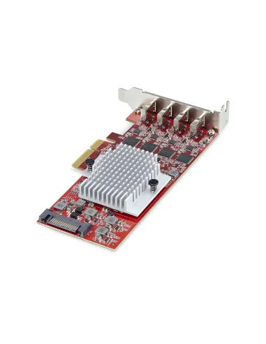 StarTech.com Scheda PCIe USB-C a 4 Porte, USB 3.2 10Gbps, Scheda di Espansione PCI Express USB Type-C con 4 Controller USB