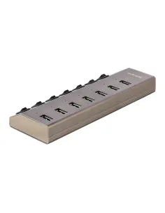 StarTech.com Hub USB-C Autoalimentato a 7 Porte con Interruttori Individuali - Multipresa USB 3.0 5Gbps per Notebook e PC 2