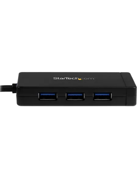 StarTech.com Hub USB 3.0 (5Gbps) a 3 porte con USB-C e Ethernet Gigabit - Include Adattatore di Alimentazione