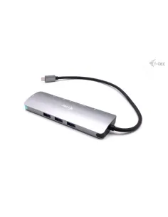 i-tec USB-C Metal Nano Docking Station 4K HDMI LAN with Power Delivery 100W + Universal Charger 100W 2
