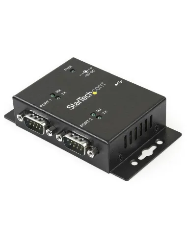 StarTech.com Hub adattatore USB a seriale 2 porte per montaggio a parete con clip per guide DIN