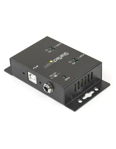 StarTech.com Hub adattatore USB a seriale 2 porte per montaggio a parete con clip per guide DIN