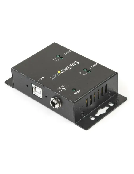 StarTech.com Hub adattatore USB a seriale 2 porte per montaggio a parete con clip per guide DIN