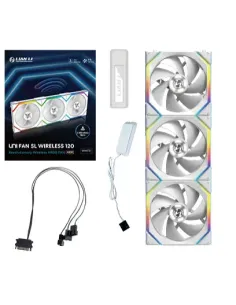 Lian Li UNI FAN SL Wireless 120 Case per computer Ventilatore 12 cm Bianco 3 pz