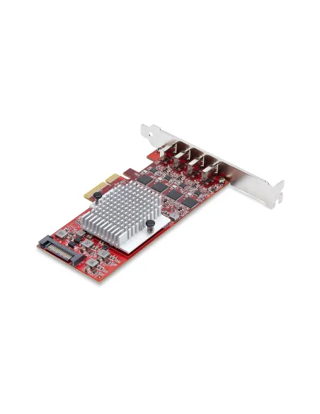 StarTech.com Scheda PCIe USB-C a 4 Porte, USB 3.2 10Gbps, Scheda di Espansione PCI Express USB Type-C con 4 Controller USB