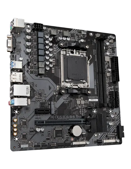 GIGABYTE B650M S2H Scheda madre - AMD Ryzen serie 9000, VRM a 5+2+2 fasi, fino a 6400 MHz DDR5 (OC), 1xPCIe 4.0 M.2, LAN GbE,