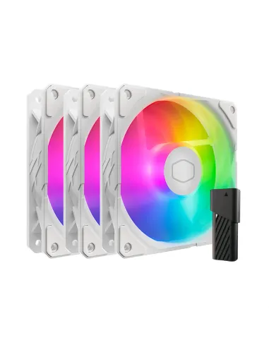 Cooler Master SickleFlow Edge 120 ARGB 3-pack Fan Kit White Edition Case per computer Ventilatore 12 cm Bianco 3 pz